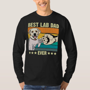 T-shirt Meilleur Labrador Papa Jamais Lab Rétro Vintage