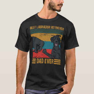 T-shirt Meilleur Labrador Retriever Papa Jamais Vintage Me