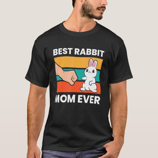 T-shirt Meilleur Lapin Maman Jamais Rabbit (Devant)