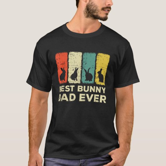 T-shirt meilleur lapin papa jamais lapin papa lapin lapin  (Devant)