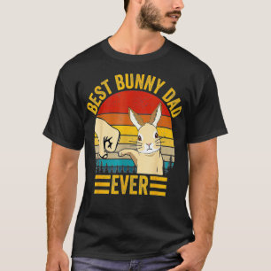 T-shirt Meilleur Lapin Papa Jamais Vintage Lapin Aîné Père