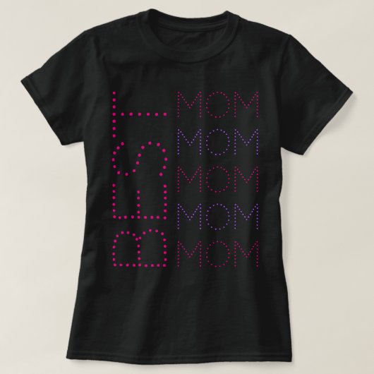 T-shirt MEILLEUR Lavande MOM Et Typographie À Pointe Rose (Design devant)