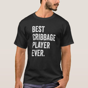 T-shirt Meilleur Lecteur De Cribbage Jamais Vintage Jeu De