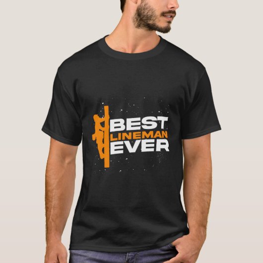 T-shirt Meilleur Lineman Ever Lineworker Electricworker Li (Devant)