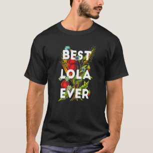 T-shirt Meilleur Lola jamais Filipino Grand-mère Floral