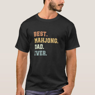 T-shirt Meilleur Mahjong Papa Jamais Fête des pères Drôle