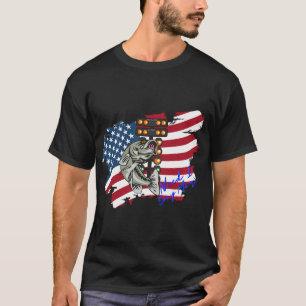 T-shirt Meilleur maillot de pêche pour papa – Gros bass, c