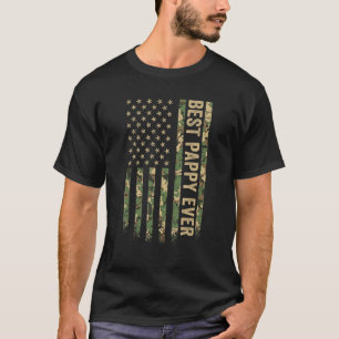 T-shirt Meilleur mâle jamais américain Drapeau Camo Vétéri