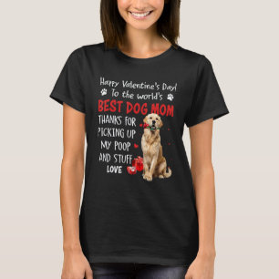 T-shirt Meilleur Maman de Chien Retriever Doré pour la Sai