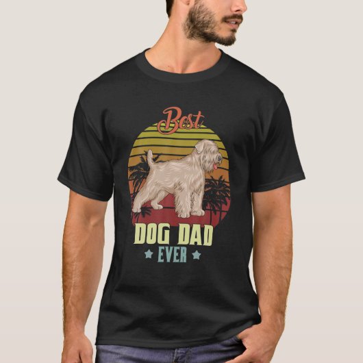 T-shirt Meilleur Manteau Doux Roue Terrier Papa Jamais Pap (Devant)