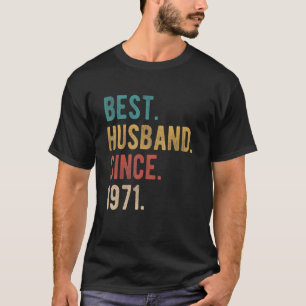T-shirt Meilleur Mari depuis 1971 51e anniversaire Mariage