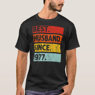 T-shirt Meilleur Mari depuis 1977 45 ans 45e Mariage Anni