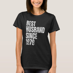 T-shirt Meilleur mari depuis 1979 Vintage Anniversaire de