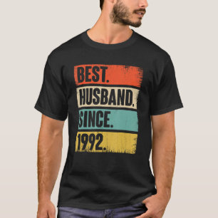 T-shirt Meilleur Mari depuis 1992 30 ans Anniversaire Mari