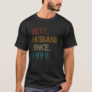 T-shirt Meilleur Mari depuis 1992 Funny 30th Mariage Anniv