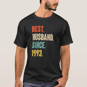 T-shirt Meilleur Mari Depuis 1993 29 Anniversaire Mariage 