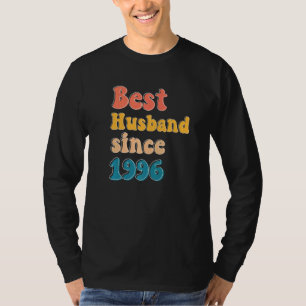 T-shirt Meilleur mari depuis 1996 mariage anniversaire hom