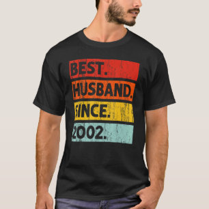T-shirt Meilleur Mari depuis 2002 20 ans 20e Mariage Anni