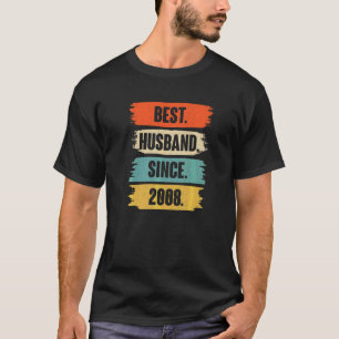 T-shirt Meilleur Mari depuis 2008 Vintage 14ème Mariage An
