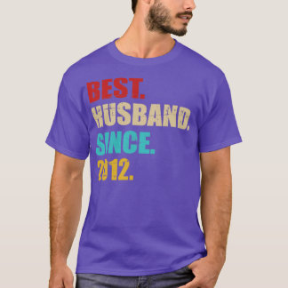 T-shirt Meilleur mari depuis 2012 pour le 10ème mariage an