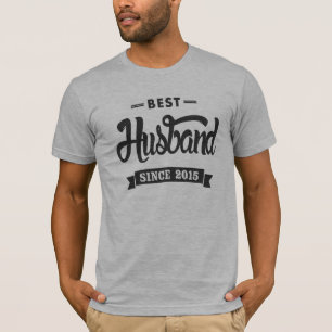 T-shirt Meilleur Mari Depuis 2015