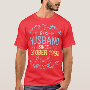 T-shirt Meilleur mari depuis octobre 1993 Joyeux Mariage