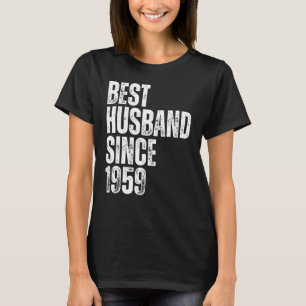 T-shirt Meilleur Mari Homme Depuis 1959 Mariage Vintage An