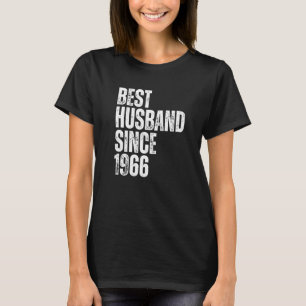 T-shirt Meilleur Mari Homme Depuis 1966 Mariage Vintage An