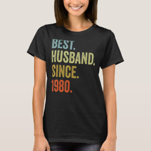 T-shirt Meilleur Mari Homme Depuis 1980 Anniversaire Maria