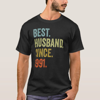 T-shirt Meilleur Mari Homme Depuis 1991 Anniversaire Maria