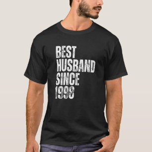 T-shirt Meilleur Mari Homme Depuis 1998 Mariage Vintage An