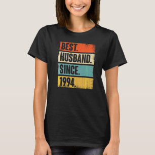 T-shirt Meilleur Mari Rétro depuis 1994 28ème Mariage Aniv