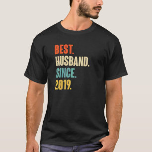 T-shirt Meilleur Mari vintage depuis 2019 3ème Mariage Ani