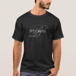 T-shirt Meilleur Mariage de monogramme<br><div class="desc">Faites votre propre t-shirt monogrammed personnalisé. Personnalisez ce design avec votre propre texte. Vous pouvez customiser cette conception en sélectionnant le lien "customiser plus loin" si vous le souhaitez.</div>