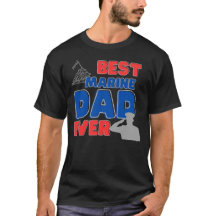 Meilleur Marine Papa Jamais Chemise Fête des pères