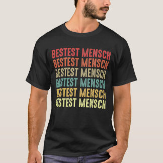 T-shirt Meilleur Mensch Meilleur Homme Cadeau Couleurs rét