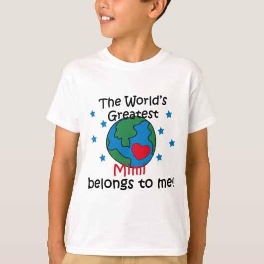 T-shirt Meilleur Mimi appartient à moi (Devant)