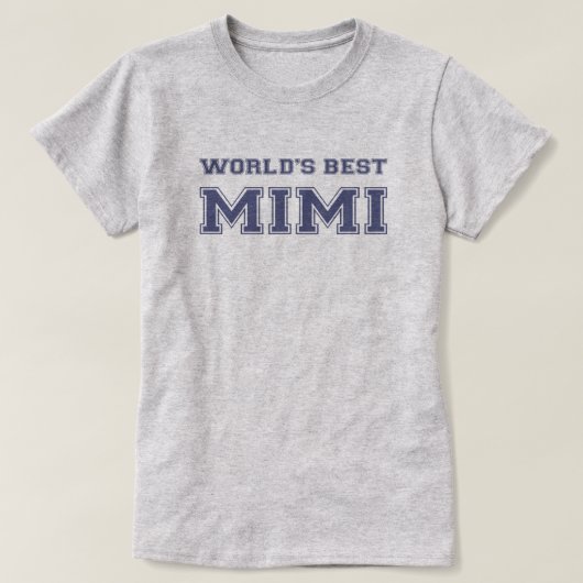 T-shirt Meilleur Mimi du monde (Design devant)