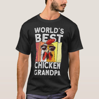 T-shirt Meilleur Monde de poulets Grand-Père Agricole Roos