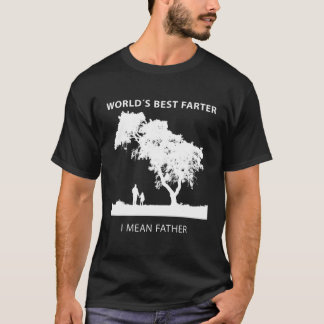 T-shirt Meilleur Monde Meilleur Père Père Père Papa Drôle 