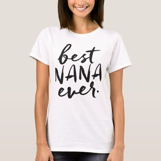 T-shirt Meilleur Nana jamais écrit à la main (Devant)