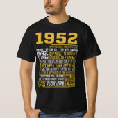 T-shirt Meilleur né en 1952 Faits pour les hommes, les fem (Devant)