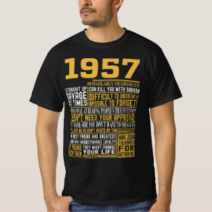 T-shirt Meilleur né en 1957 Faits pour les hommes, les fe
