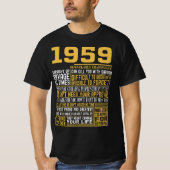 T-shirt Meilleur né en 1959 Faits pour les hommes, les fem (Devant)