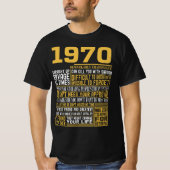T-shirt Meilleur né en 1970 Faits pour les hommes, les fem (Devant)