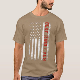 T-shirt Meilleur Nino Jamais Américain Drapeau Patriotique