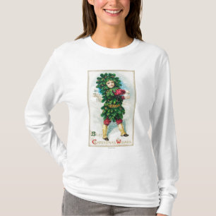 T-shirt Meilleur Noël souhaite l'homme dans le manteau à