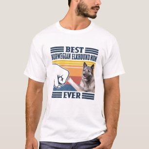T-shirt Meilleur Norvégien Elkhound Maman Ever Fête des Mè
