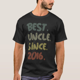 T-shirt Meilleur Oncle Depuis 2016 Meilleur Oncle Jamais P