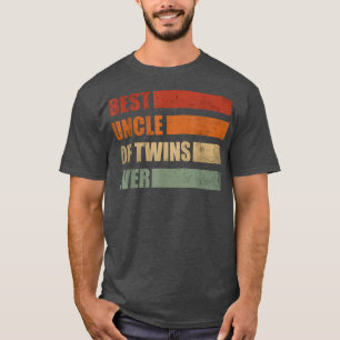 T-shirt Meilleur oncle des hommes des jumeaux Faire-part d